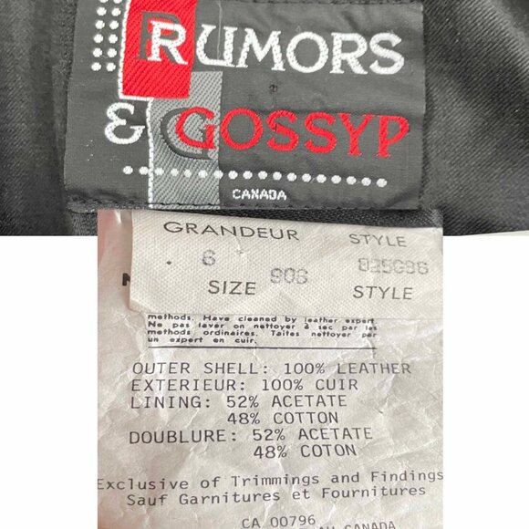 Vintage Black Leather Trench Coat: Oversized 80s/90s Patchwork Jacket (M-2XL) - Picture 8 of 9